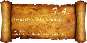 Truchlik Alexandra névjegykártya