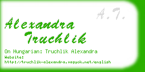 alexandra truchlik business card